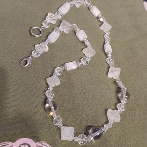 Quartz beaded necklace